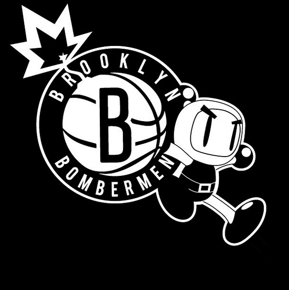 Brooklyn Bombermen logo fabric transfer